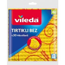 Bemy Ticaret Mikrofiber Tırtıklı Sarı Bez, 4’lü Paket