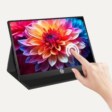 Bemy Ticaret 15.6" IPS Fhd 5ms Type-C Telefon ve Oyun Konsolu Uyumlu Metal Kasa Taşınabilir Monitör (60Hz-Dokunmatik)