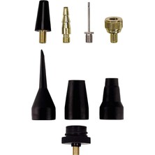 Bemy Ticaret 8 Parça Kompresör Aksesuar Seti (Metal Top Iğnesi ve Bisiklet Lastikleri Için Supap Adaptörü Dahil) - 4139695