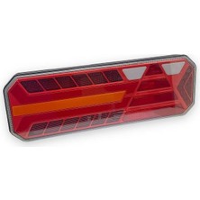 Demmon 12V-24V Stop Lambası Ledli (5 Fonksiyonlu) Sol (400*145*45 Mm)