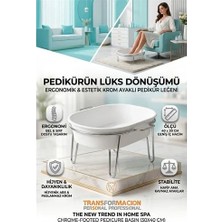 Dorasan Profesyonel Krom Ayaklı Pedikür Leğeni - Evde Spa Konforu Ayak Bakım Küveti 719415