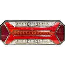 ÜÇLER 12V-24V Stop Lambası (Neon Ledli-Kayar Sinyalli) (4 Fonksiyonlu) (365*130*45 Mm) E Belgeli