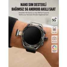 Marsilyan Kameralı 5g Android Akıllı Saat Amoled Ekran Wi-Fi Gps Sım Kaart Destekli