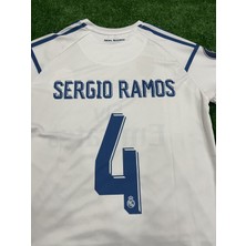 Belirtilmemiş Sergio Ramos 2018 Sezonu Beyaz Renk Nostalji Real Madrid Forması