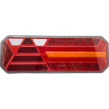 Wolfram 12V-24V Stop Lambası (Neon Ledli-Kayar Sinyalli) (6 Fonksiyonlu) (400*145*45 Mm) E9 Sağ
