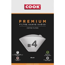 Bemy Ticaret Premium Filtre Kahve Kağıdı, Ebat 4, 80 Adet