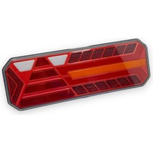Demmon 12V-24V Stop Lambası Ledli (5 Fonksiyonlu) Sağ (400*145*45 Mm)