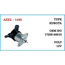 Ais 12V STOP SELENOİDİ KULAKLI SOKETLİ 2 FİŞ KUBOTA