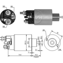 Zm 12V Marş Otomatiği Mıtsubıshı Tipi (2 Delik) Dacıa-Nıssan-Opel-Renault 1.5 Dcı