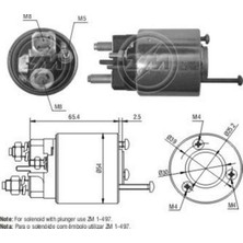 ZM 12V MARŞ OTOMATİĞİ VALEO TİPİ (3 DELİK) M5 SOL CITROEN-HONDA-MERCEDES-PEUGEOT-RENAULT