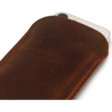 LWA Leather Eskitilmiş Deri iPhone Pro Max Kılıfı, El Yapımı iPhone Kılıfı (Pro Max 14/15/16/17 Için), Kişiselleştirilmiş iPhone Kılıfı, Tütün Rengi
