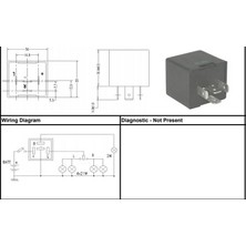 Sanel 12V Elektronik Flaşör 4 Uçlu (+ - L R) (Küçük Tipi) (Ikazlı) Renault