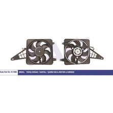 Kale 12V Fan Motoru Davlumbazlı Tofaş Doğan/kartal/şahin