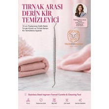 Transformacion 14 cm Batık Tırnak Küreti ve Tırnak Kenarı Kir Temizleme Aparatı   Paslanmaz Çelik 723627