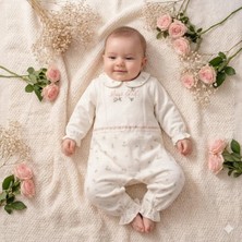 By Bubbles Organik Kız Bebek Tulumu 6-9 Ay