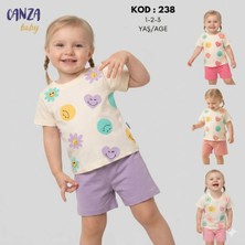 Canza Baby Kız Bebek Şortlu Takım Lila - 2 Yaş