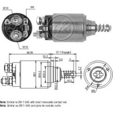 Zm 24V Marş Otomatiği Bosch Tipi (Sol Tek Çıkış) (Gümüş Cıvata) 010
