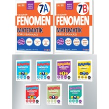 Fenomen Yayıncılık Fenomen Okul 2027 7. Sınıf Matematik A + B Serisi Soru Bankası + Fasikül Seti 3 Kitap Maarif Model