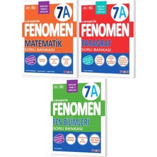 Fenomen Yayıncılık Fenomen Okul 2027 7. Sınıf Matematik + Paragraf + Fen Bilimleri A Serisi Soru Bankası Seti 3 Kitap Maarif Model