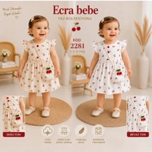 Ecra Bebe Kız Bebek Müslin Elbise 3 Yaş - Beyaz