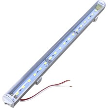 YLZ 24V Floresan Tavan Lambası 18 Ledli Anahtarlı Beyaz (Şeffaf Cam) (25 Cm)