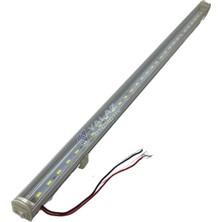 ÜÇLER 24V Floresan Tavan Lambası 30 Ledli Beyaz Anahtarlı (Şeffaf Cam) (50 Cm)