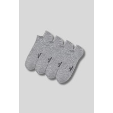 Erkek 4'lü Paket Pamuk Sneaker Görünmez Çorap Çok Renkli