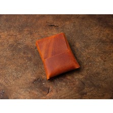 LWA Leather Deri Mini Cüzdan: Kartlar ve Nakit Için El Yapımı Minimalist Cep Cüzdanı