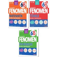 Fenomen Yayıncılık Fenomen Okul 2027 6. Sınıf Matematik + Türkçe + Fen Bilimleri B Serisi Soru Bankası Seti 3 Kitap Maarif Model