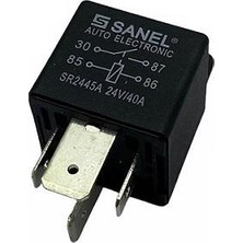 SANEL 24V RÖLE 4 UÇLU 40 A (70 A TİPİ) (30-85-86-87)