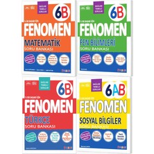 Fenomen Yayıncılık Fenomen Okul 2027 6. Sınıf Matematik + Türkçe + Fen Bilimleri + Sosyal Bilgiler Soru Bankası Seti 4 Kitap Maarif Model