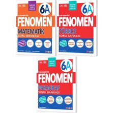 Fenomen Yayıncılık Fenomen Okul 2027 6. Sınıf Matematik + Türkçe + Paragraf A Serisi Soru Bankası Seti 3 Kitap Maarif Model