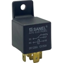 Sanel 12V Röle 5 Uçlu 50 A (Çift Platin) (30-85-86-87-87A)