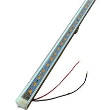YLZ 12V Floresan Tavan Lambası Ledli Anahtarlı Sarı (Şeffaf Cam) (100 Cm)