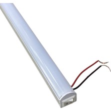 YLZ 12V Floresan Tavan Lambası Ledli Anahtarlı Sarı (Buzlu Cam) (100 Cm)