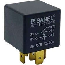 Sanel 12V Röle 5 Uçlu 50 A (Çift Platin) (30-85-86-87-87A)
