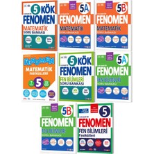 Fenomen Yayıncılık Fenomen Okul 2027 5. Sınıf Matematik + Fen Bilimleri Kök + A + B Serisi Soru Bankası + Fasikül Seti 8 Kitap Maarif Model