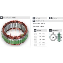 12V ALTERNATÖR STATÖR MITSUBISHI L200/L300 EM