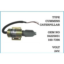 Ais 24V STOP SELENOİDİ (GÖVDE ÇAPI:51 MM) CATERPILLAR (CUMMINS MOTOR)