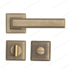 System Plus Assos Kapı Kolu Seti Wc (Banyo) Tipi Antik Bronz