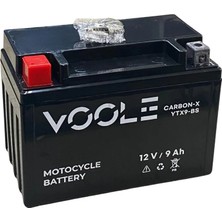 Voole 12V 9 Ah Motosiklet Aküsü Carbon-X (150*87*105 Mm) (Ytx9-Bs)