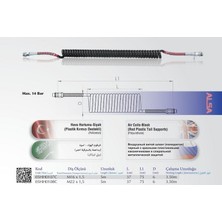 Alsa Tır Dorse Hava Hortumu Siyah (Kırmızı) (Polyuretan) (M16 x 1.5) (3.5 Mt)