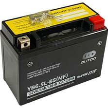 YLZ Outdo 12V 6.5 Ah Motosiklet Aküsü Agm Tech 140 A (En) (138*65*100 Mm) (12N6.5L-BS) (YB65.5L-BS-MF)