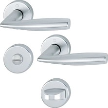 Hoppe Vitoria Kapı Kolu Seti Wc (Banyo) Tipi Gümüş Gri
