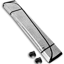 Kgn Araç Ön Cam Güneşliği Standart Boy Katlanır Nikel (130*60 Cm)