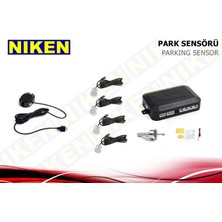 Niken Park Sensörü Ses Ikazlı+Oval Göstergeli (22 Mm) Beyaz