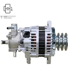 Martek 24V Alternatör Dinamo 100 A (Çift Fiş) (L-S) (Vakumlu) Isuzu Turkuaz Otobüs/kamyon