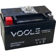 Voole 12V 7 Ah Motosiklet Aküsü Carbon-X (150*87*93 Mm) (YTX7A-BS)