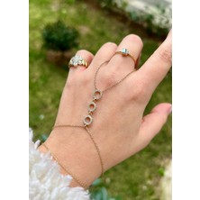 Defne Silver Taşlı Halkalı Şahmeran