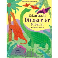 1001 Çiçek Kitaplar Çıkartmalı Dinozorlar Kitabım / Kes - Boya - Yapıştır